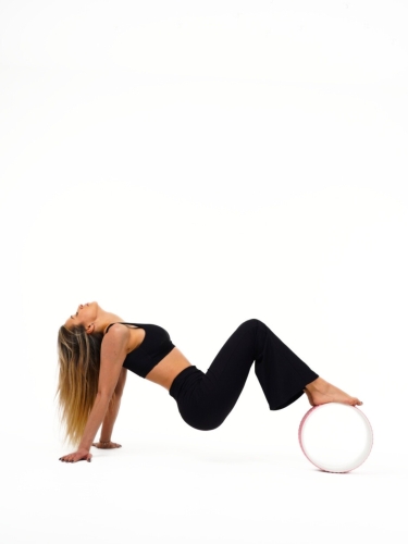 DUSHKO Spodnie Flare Flow Black - dzwony  fitness, joga, pilates, stretching, taniec, czarne 2.jpg